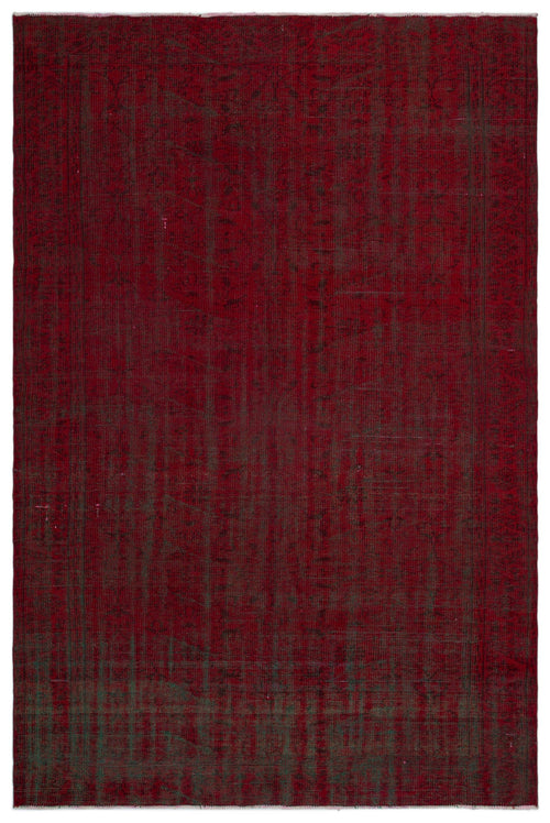 Atina Red Vintage Wool Handmade Area Rug 5'10" x 9'1"