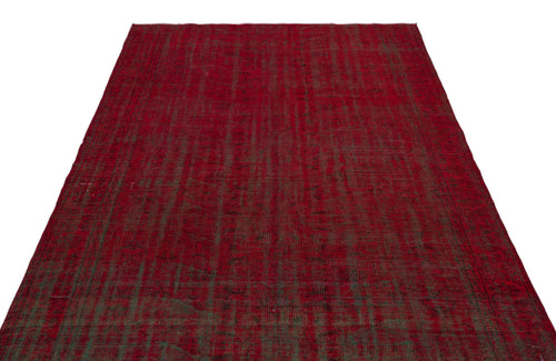Atina Red Vintage Wool Handmade Area Rug 5'10" x 9'1"