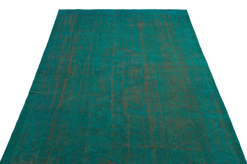 Atina Turquoise Vintage Wool Handmade Area Rug 5'0" x 8'6"