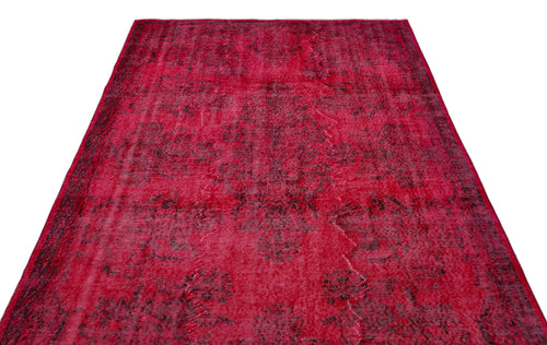 Atina Red Vintage Wool Handmade Area Rug 5'6" x 9'5"