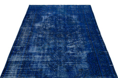 Atina Navy Vintage Wool Handmade Area Rug 5'0" x 8'5"