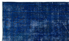 Atina Navy Vintage Wool Handmade Area Rug 5'0" x 8'5"