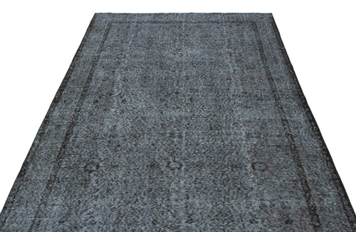 Atina Grey Vintage Wool Handmade Area Rug 5'6" x 9'8"