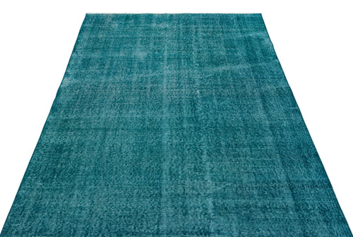 Atina Turquoise Vintage Wool Handmade Area Rug 5'0" x 8'4"