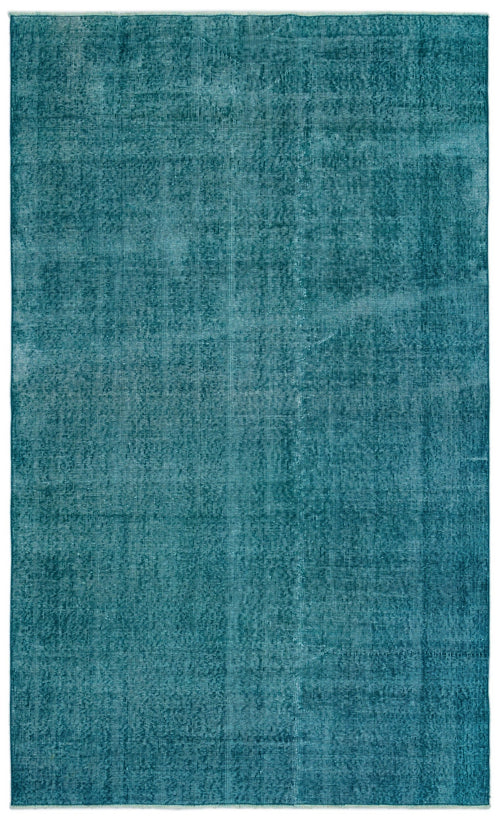 Atina Turquoise Vintage Wool Handmade Area Rug 5'0" x 8'4"
