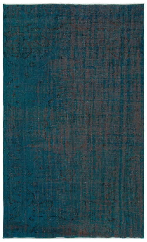 Atina Turquoise Vintage Wool Handmade Area Rug 5'1" x 8'10"