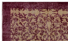 Atina Burgundy Vintage Wool Handmade Area Rug 4'6" x 7'7"