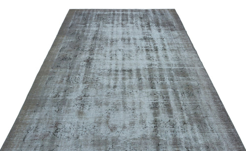 Atina Blue Vintage Wool Handmade Area Rug 6'0" x 9'10"