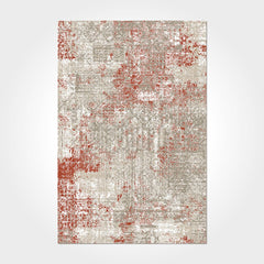 Modern Chenille Area Rug – Washable Non Slip Beige Rug with Soft Touch Pad