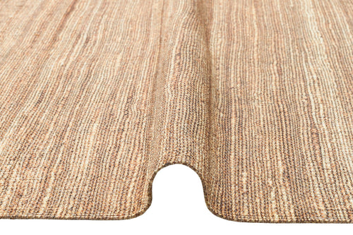 Modern Washable Kilim - Brown Cotton Rug | Fluff Resistant, Flatweave Area Carpet