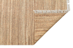 Modern Washable Kilim - Brown Cotton Rug | Fluff Resistant, Flatweave Area Carpet