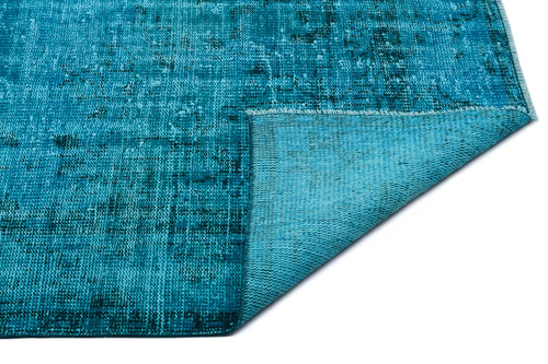 Atina Turquoise Vintage Wool Handmade Area Rug 6'1" x 10'3"