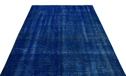 Atina Blue Vintage Wool Handmade Area Rug 5'10" x 9'7"
