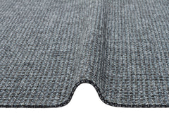 Modern Cotton Kilim - Anthracite Woven Kilim Carpet | Non Slip Soft Texture Rug