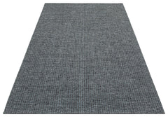 Modern Cotton Kilim - Anthracite Woven Kilim Carpet | Non Slip Soft Texture Rug