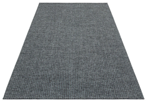 Modern Cotton Kilim - Anthracite Woven Kilim Carpet | Non Slip Soft Texture Rug