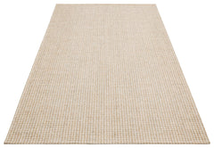 Modern Cotton Kilim Woven Kilim Carpet - Cream Area Rug | Non Slip Flatweave