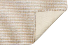 Modern Cotton Kilim Woven Kilim Carpet - Cream Area Rug | Non Slip Flatweave