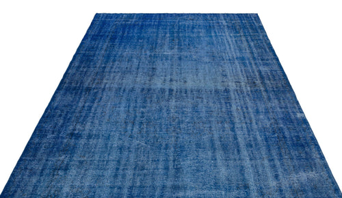 Atina Blue Vintage Wool Handmade Area Rug 6'0" x 8'10"