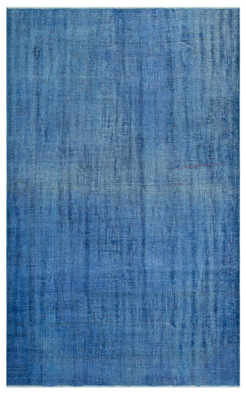 Atina Blue Vintage Wool Handmade Area Rug 5'9" x 8'11"