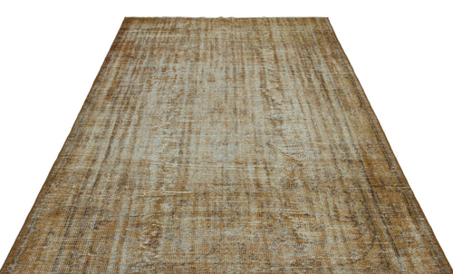 Atina Brown Vintage Wool Handmade Area Rug 5'10" x 8'8"