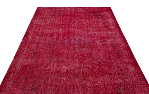 Atina Red Vintage Wool Handmade Area Rug 5'10" x 9'10"