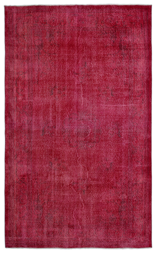 Atina Red Vintage Wool Handmade Area Rug 5'10" x 9'10"
