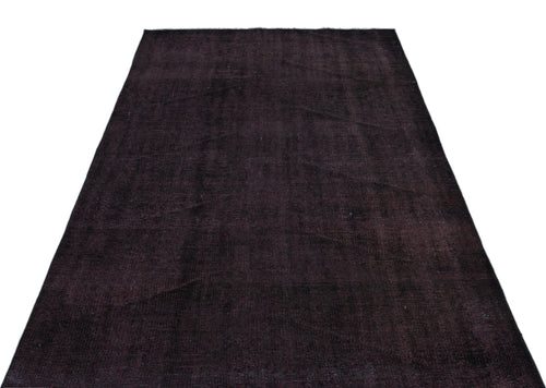 Atina Purple Vintage Wool Handmade Area Rug 4'8" x 7'11"
