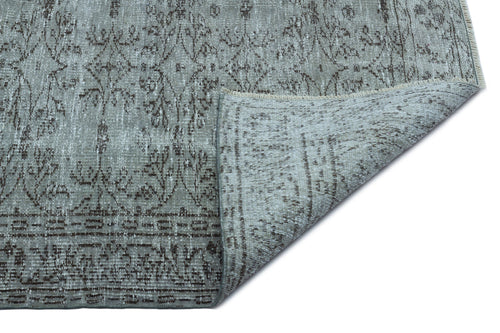 Atina Green Vintage Wool Handmade Area Rug 4'10" x 7'9"