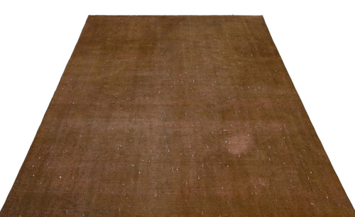 Atina Brown Vintage Wool Handmade Area Rug 5'10" x 9'1"