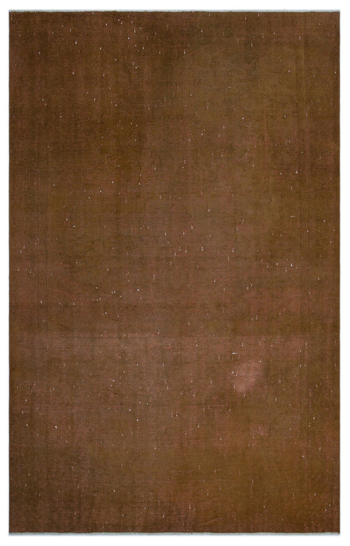 Atina Brown Vintage Wool Handmade Area Rug 5'10" x 9'1"