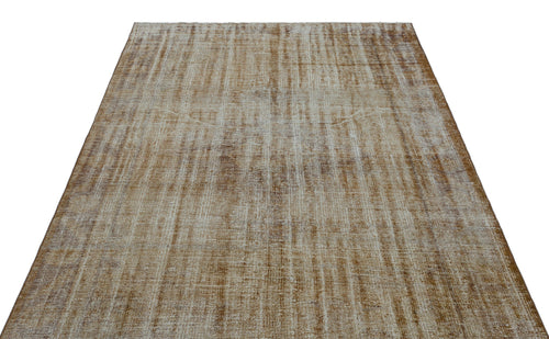 Atina Brown Vintage Wool Handmade Area Rug 5'9" x 8'1"