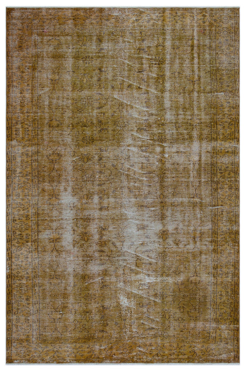 Atina Brown Vintage Wool Handmade Area Rug 5'9" x 8'10"