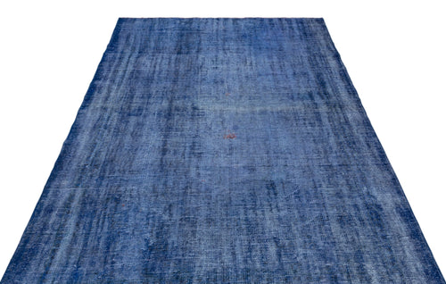 Atina Blue Vintage Wool Handmade Area Rug 5'8" x 8'6"