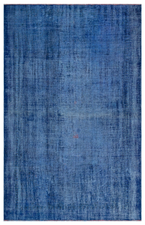 Atina Blue Vintage Wool Handmade Area Rug 5'8" x 8'6"