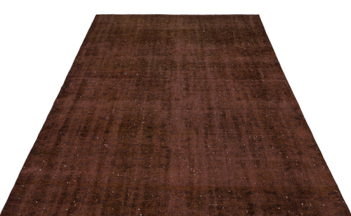 Atina Brown Vintage Wool Handmade Area Rug 6'0" x 9'5"
