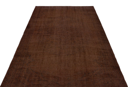 Atina Brown Vintage Wool Handmade Area Rug 5'3" x 8'5"