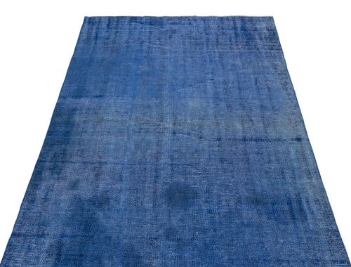 Atina Blue Vintage Wool Handmade Area Rug 4'3" x 8'9"