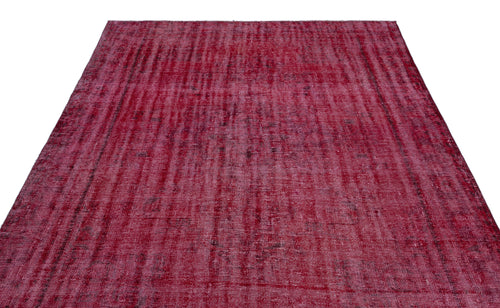 Atina Red Vintage Wool Handmade Area Rug 6'6" x 9'0"