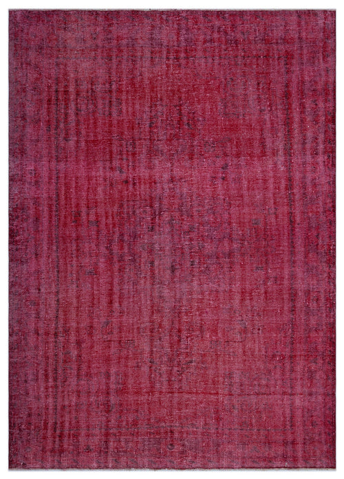 Atina Red Vintage Wool Handmade Area Rug 6'6" x 9'0"