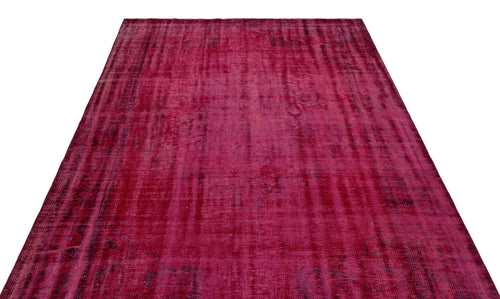 Atina Red Vintage Wool Handmade Area Rug 5'5" x 10'0"