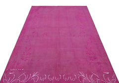 Atina Pink Vintage Wool Handmade Area Rug 5'6" x 7'10"