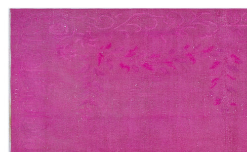 Atina Pink Vintage Wool Handmade Area Rug 5'6" x 7'10"