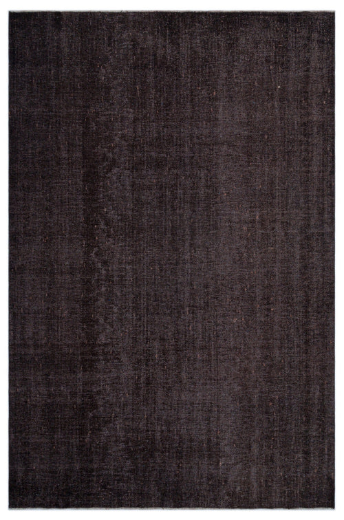 Atina Black Vintage Wool Handmade Area Rug 5'10" x 9'0"