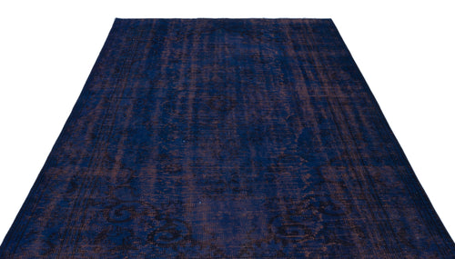 Atina Black Vintage Wool Handmade Area Rug 5'9" x 9'7"