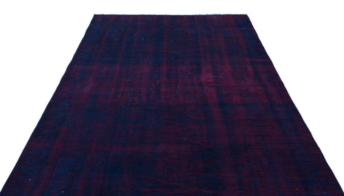 Atina Blue Vintage Wool Handmade Area Rug 5'11" x 8'10"