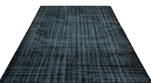 Atina Black Vintage Wool Handmade Area Rug 6'4" x 8'9"