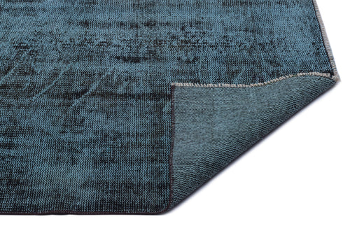 Atina Turquoise Vintage Wool Handmade Area Rug 5'7" x 9'8"