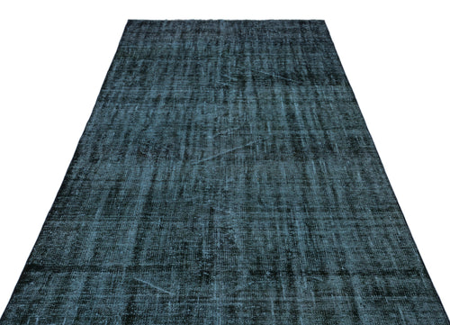 Atina Turquoise Vintage Wool Handmade Area Rug 6'1" x 9'1"