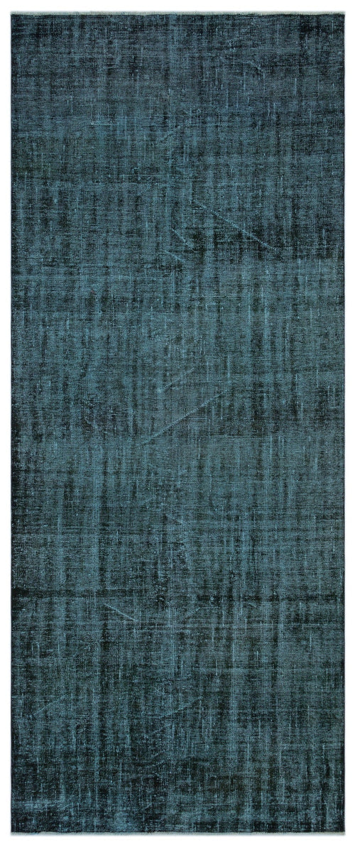 Atina Turquoise Vintage Wool Handmade Area Rug 6'1" x 9'1"